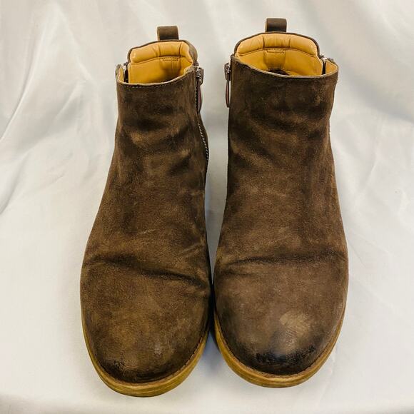 Franco Sarto Brown Suede Keegan Ankle Bootie Size 7.5 - Picture 2 of 7